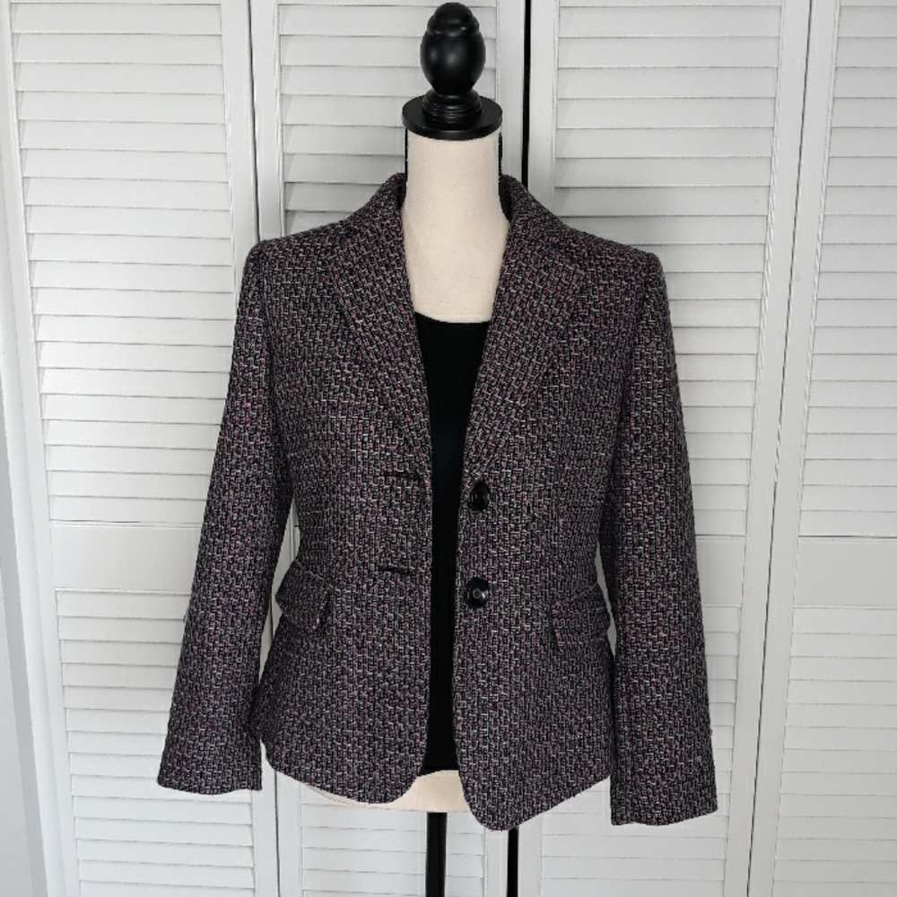 Tahari Tweed  Career Blazer Sz 6 petite